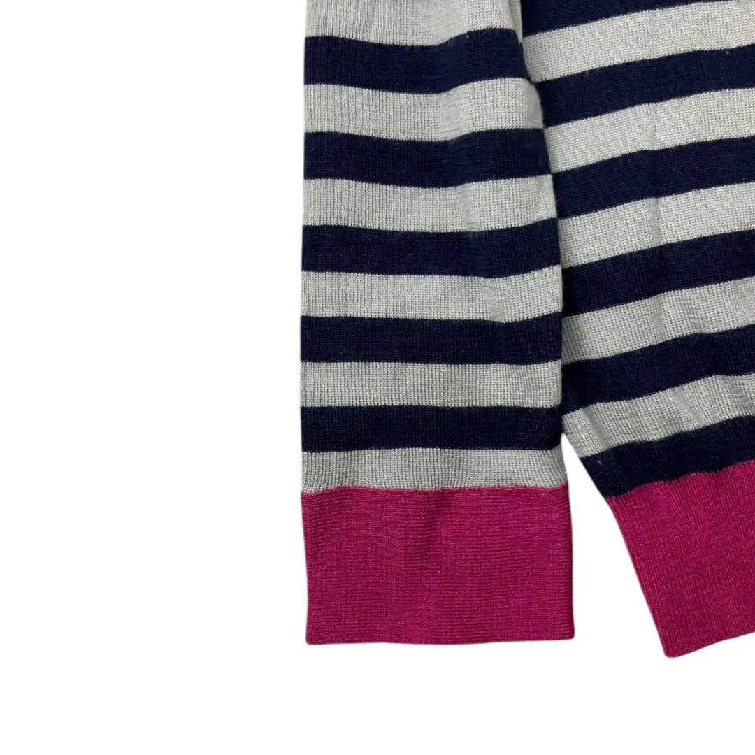 Lanvin on Blue Knit Pink 38 (Size M) Border with left sleeve rippon