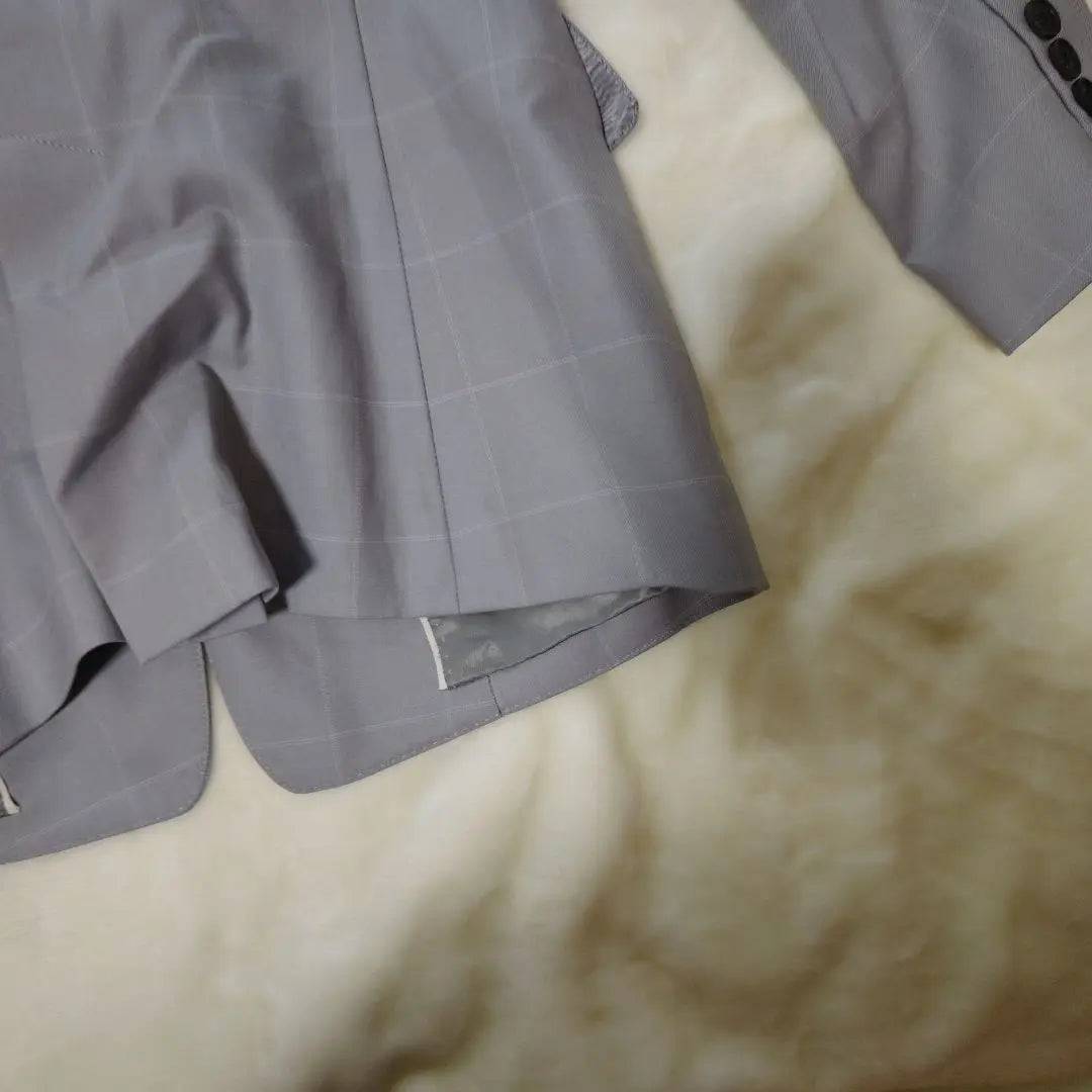 [Fashion ☆ Popular ☆ ICB] Gray lattice jacket size 11