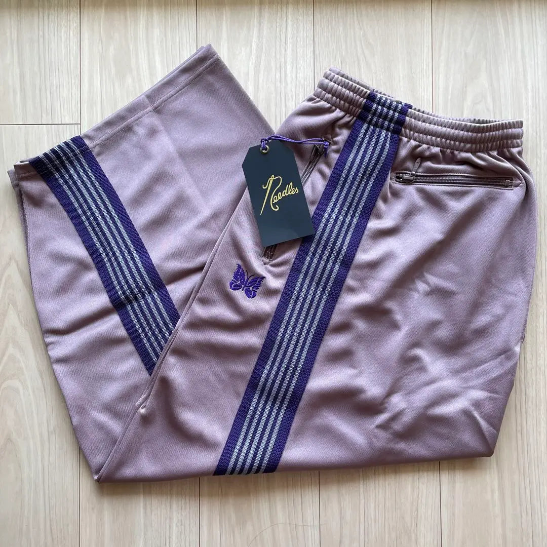 Brand new, unused needles track pants Taupe Hizadel