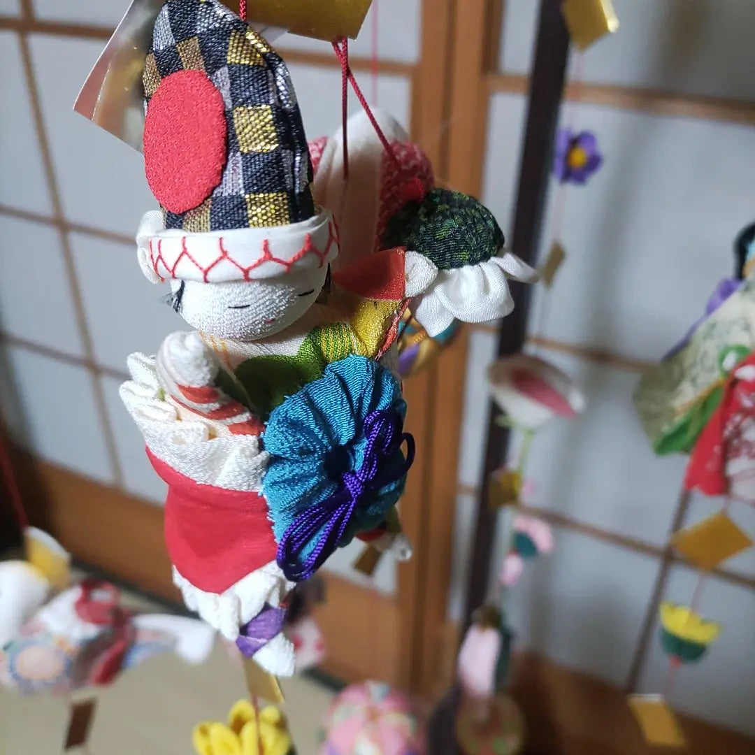 Chirimen Work hanging decoration Otai Country hanging decoration | ちりめん細工　吊り飾り　お伽の国　つるし飾り　下げもん