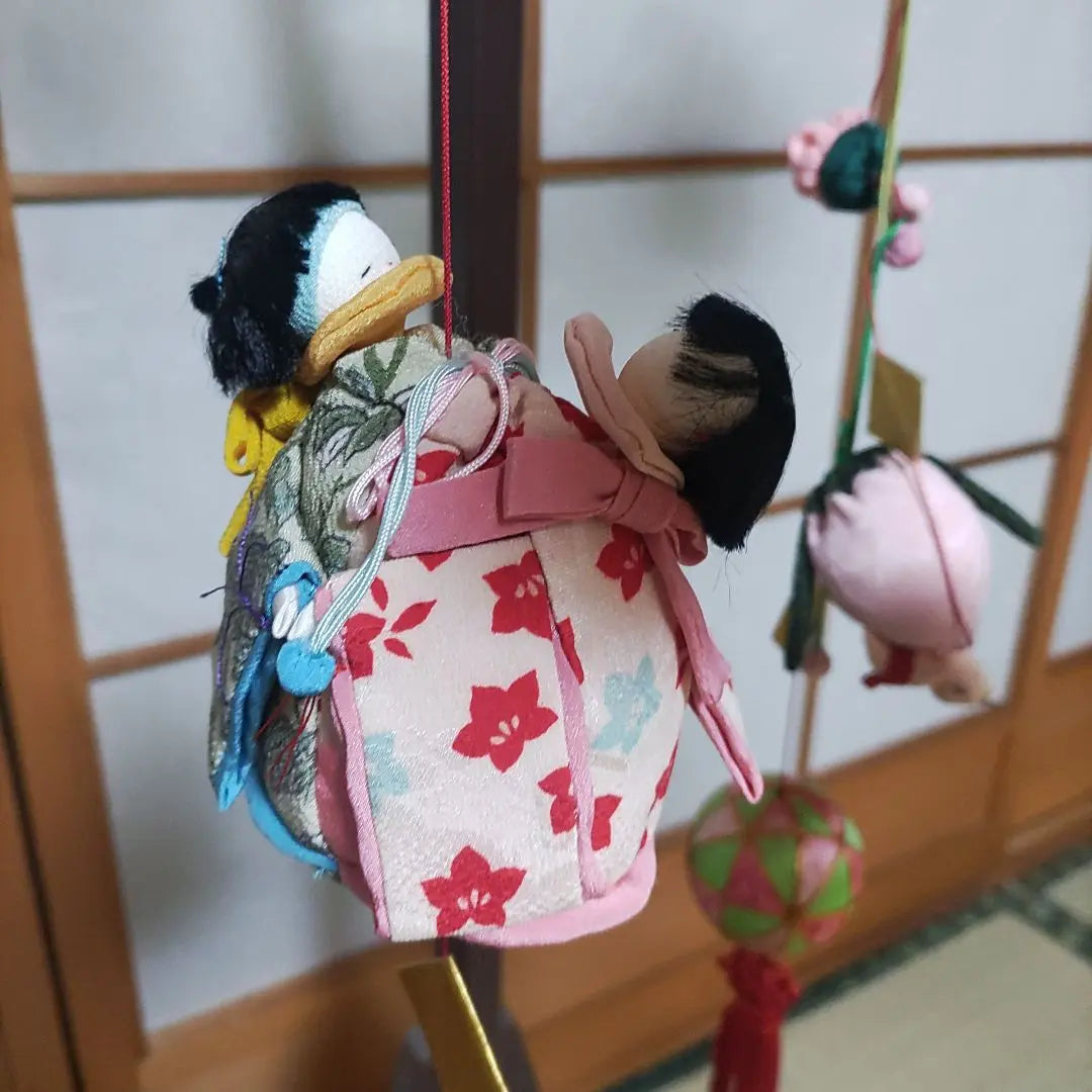 Chirimen Work hanging decoration Otai Country hanging decoration | ちりめん細工　吊り飾り　お伽の国　つるし飾り　下げもん