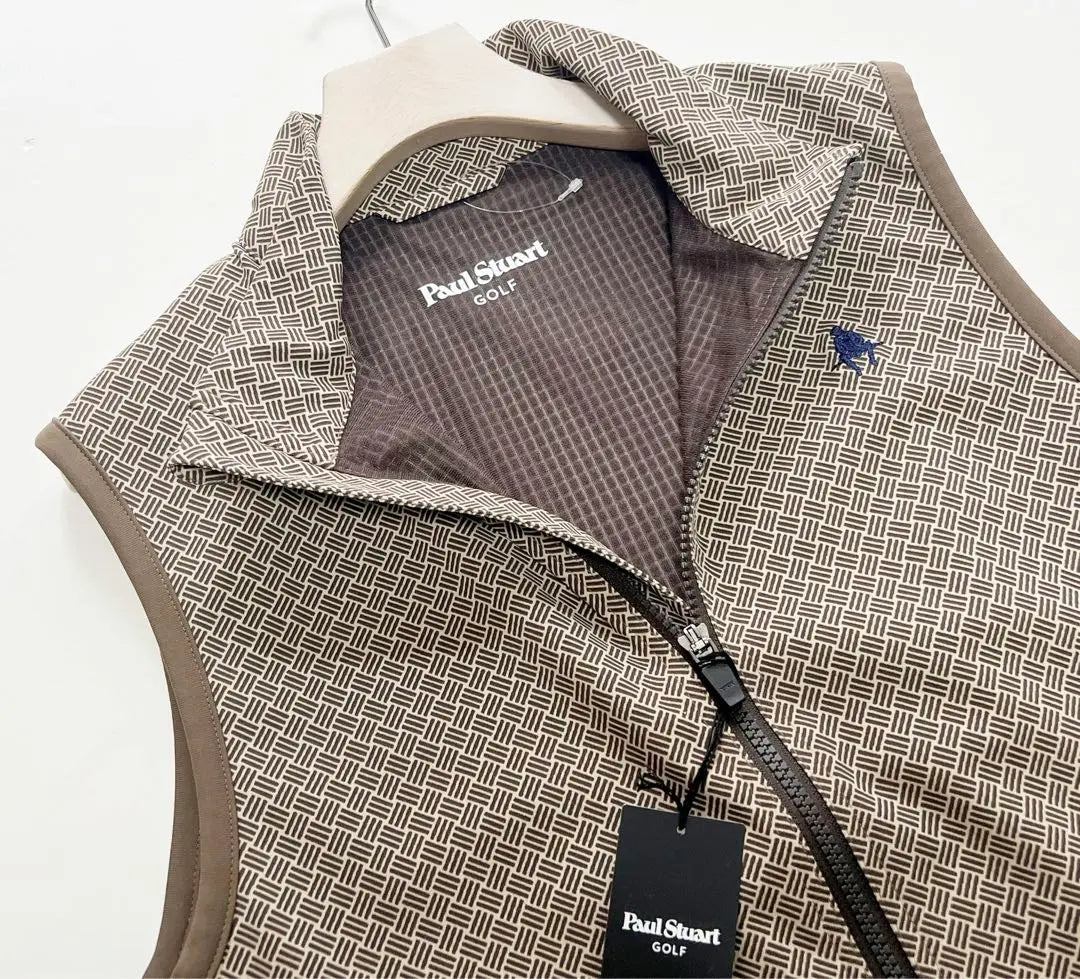 Chaleco de cuerpo entero con estampado de nuevo patrón de Paul Stuart Golf, talla M