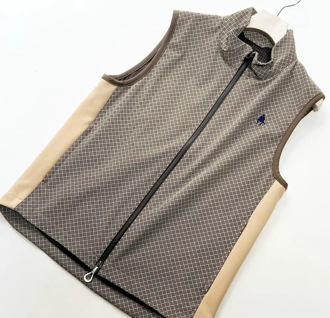 《Paul Stuart Golf》New Packet Pattern Print Body Shell Vest M