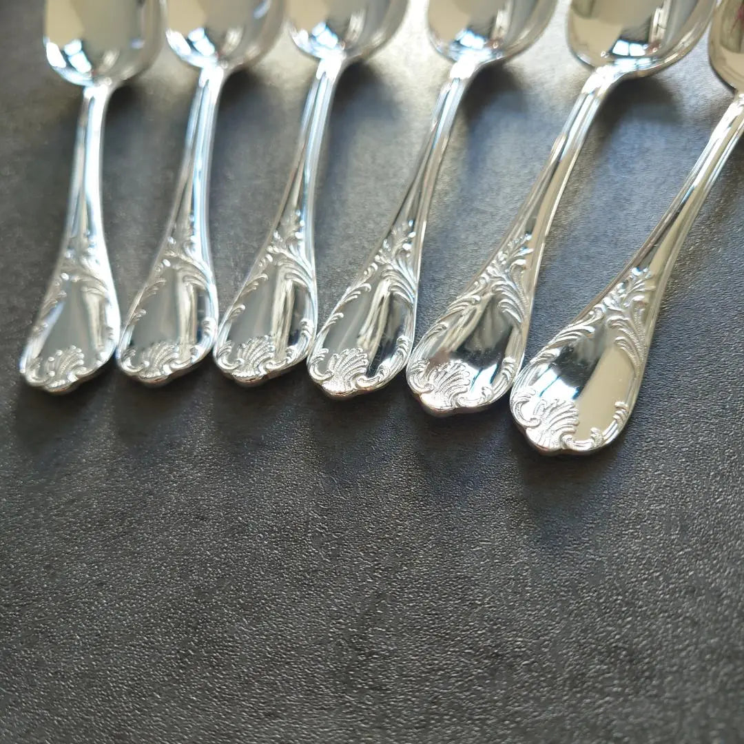 Rare Good Condition Christofle Marly Teaspoon 6 items