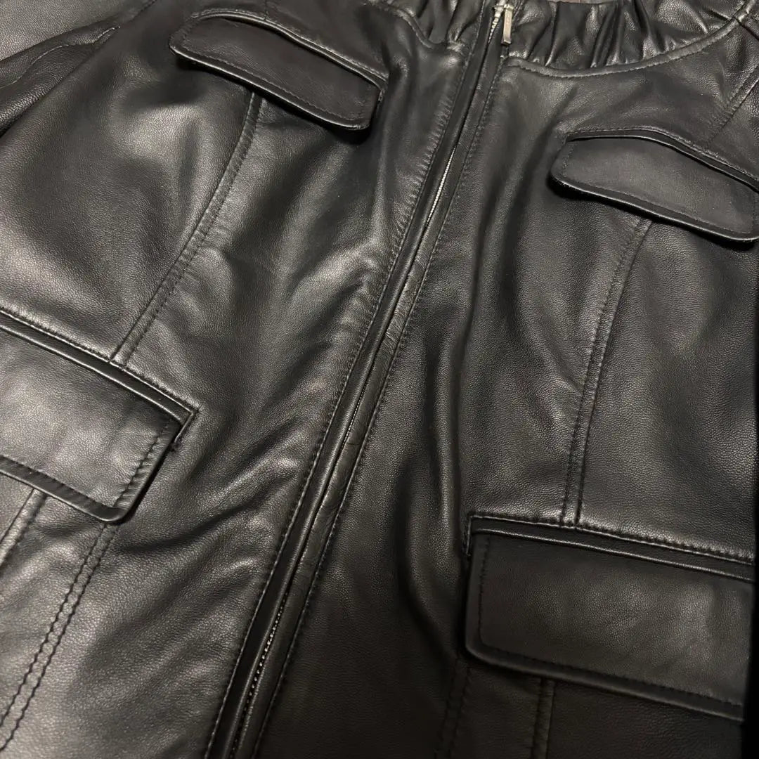 [Lamb Leather] Reflect No collar rider sheep leather