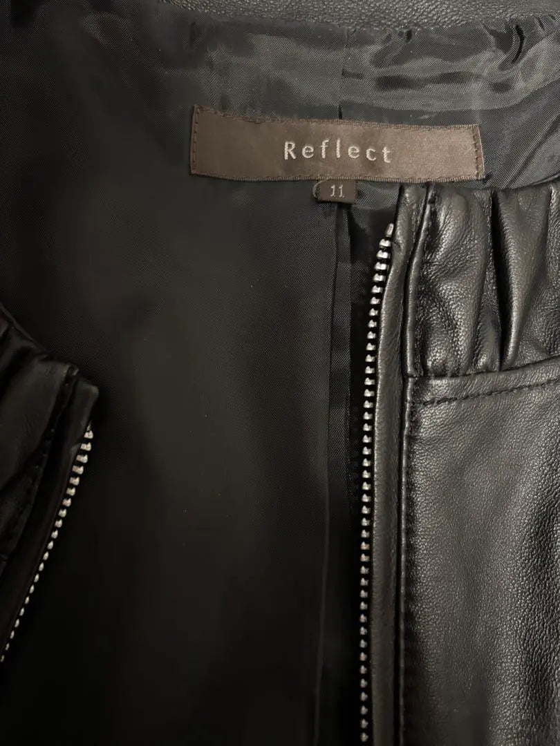 [Lamb Leather] Reflect No collar rider sheep leather