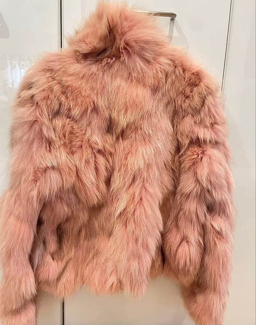 MATERIAL GIRL Pink Fur Coat Fox