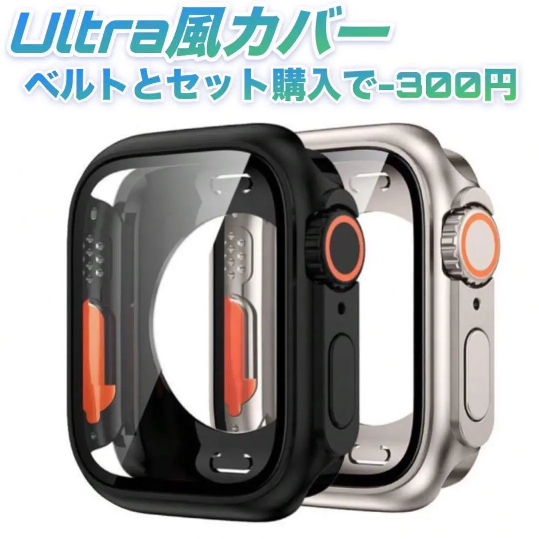 Funda protectora para Apple Watch con correa para Apple Watch de color negro