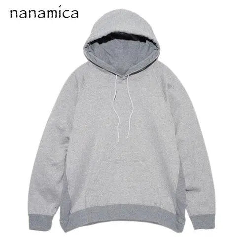 ○★Sudadera con capucha Nanamica nueva, sin usar, talla S, gris jaspeado