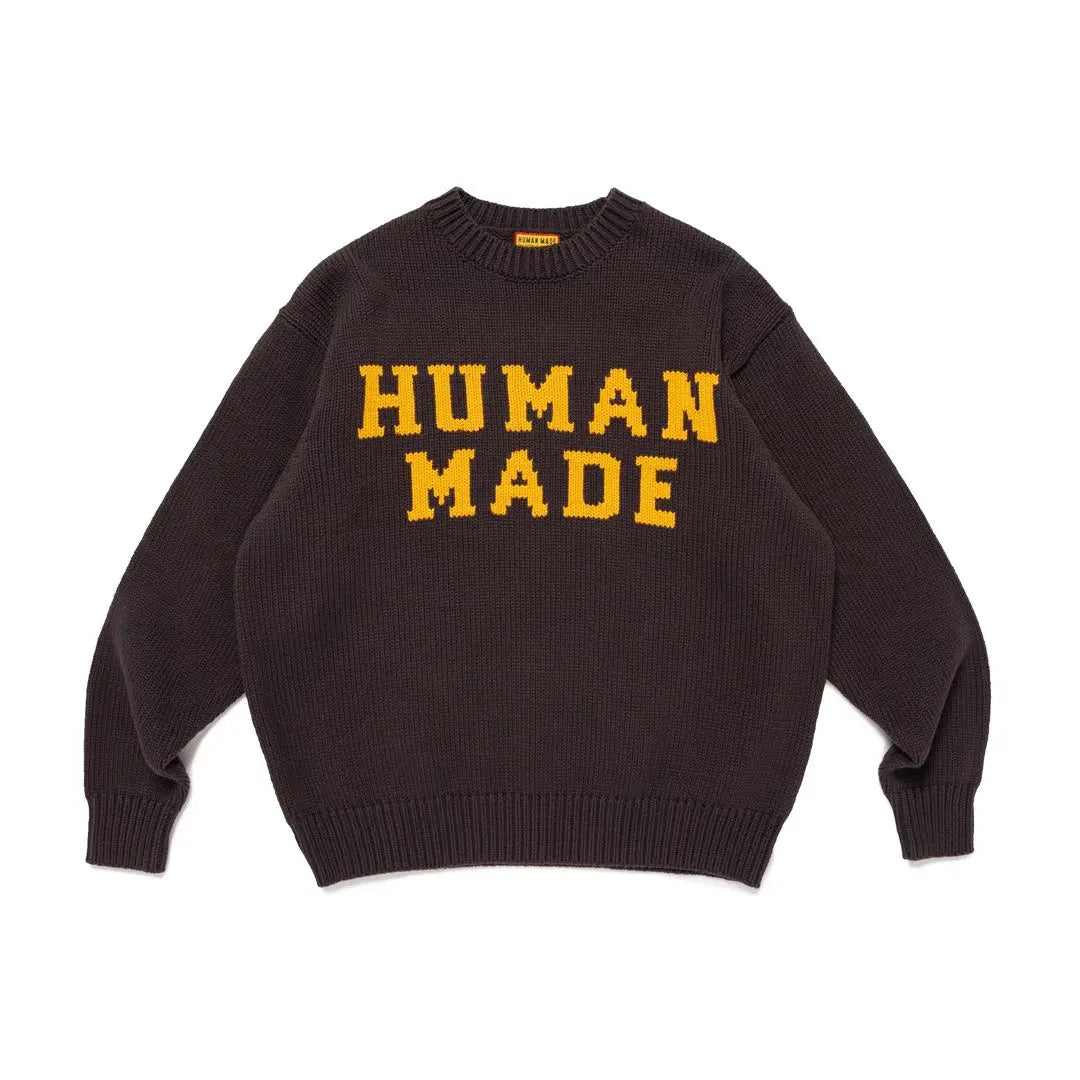 HUMANMADE LOWGAUGE KNIT SWEATER CHARCOAL