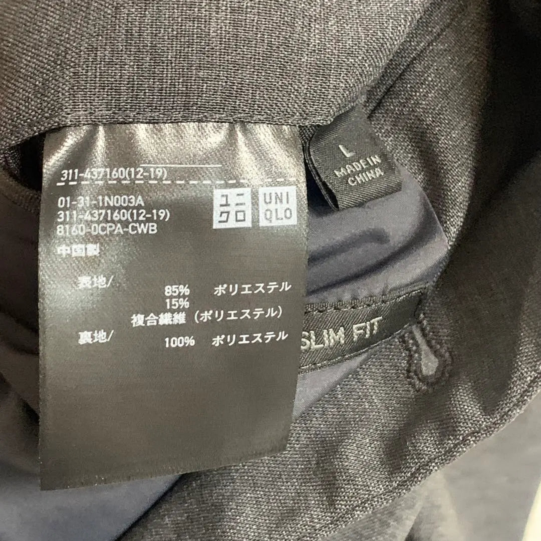 UNIQLO✨ Inspirational jacket, dark gray, size L, with stitching thread