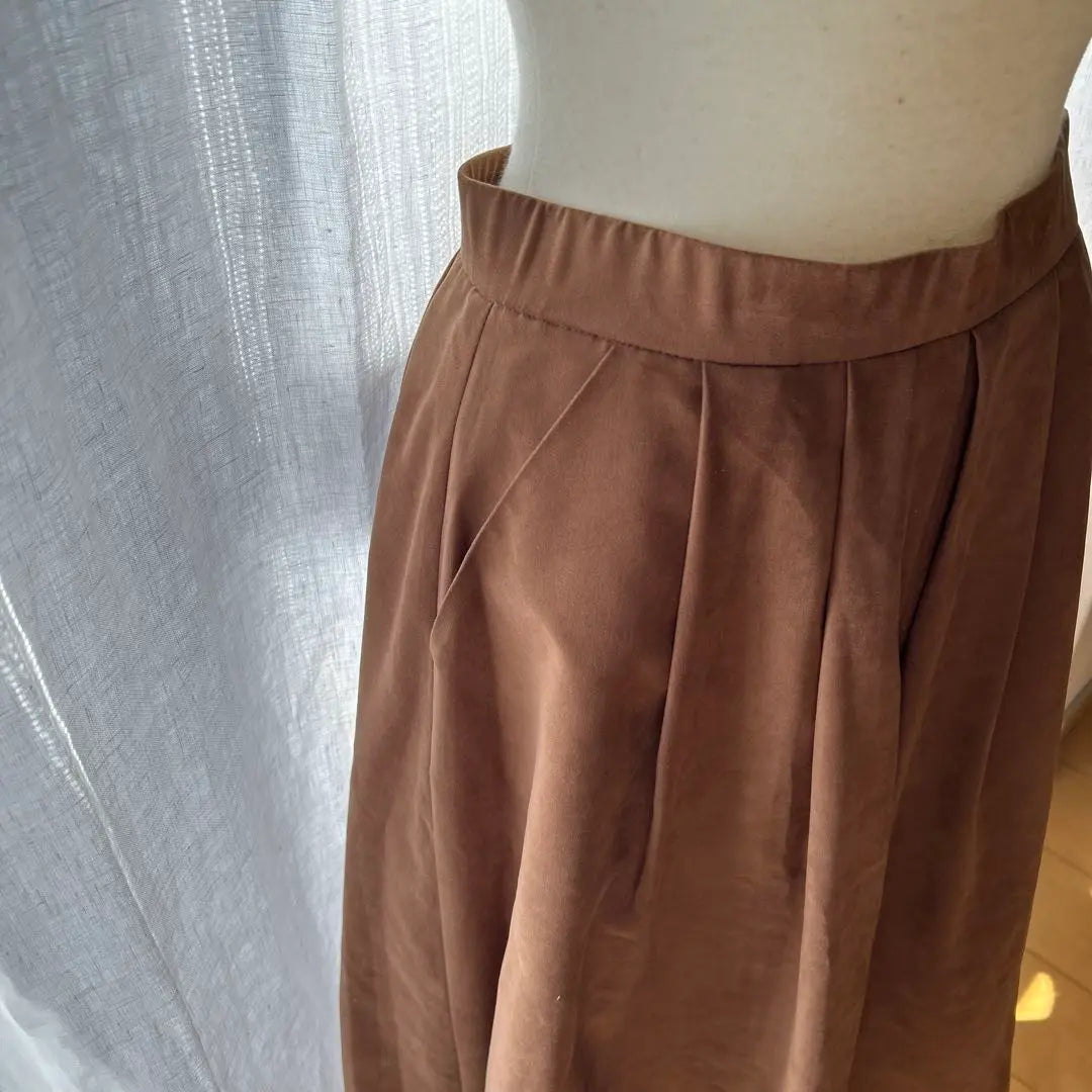 Falda culotte KUMIKYOKU marrón