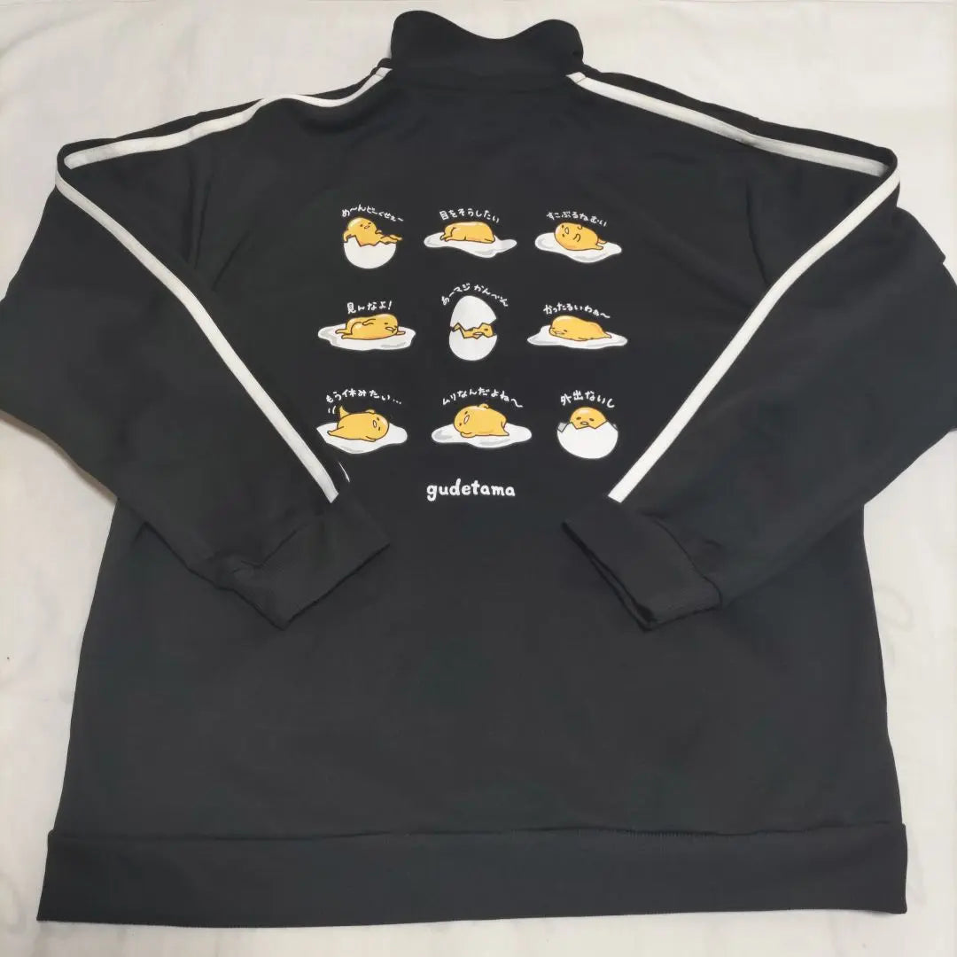 Nueva camiseta de manga larga Gudetama de Sanrio, color negro, talla LL XL