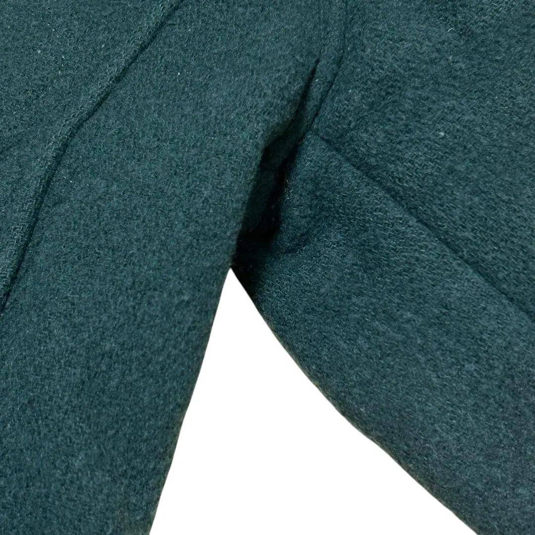 TNA Men's Duffel Coat Wool Short Length Logo Embroidery deep green [XS] | TNA メンズ ダッフルコート ウール ショート丈 ロゴ刺繍 深緑【XS】