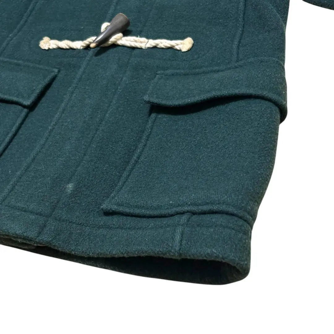 TNA Men's Duffel Coat Wool Short Length Logo Embroidery deep green [XS] | TNA メンズ ダッフルコート ウール ショート丈 ロゴ刺繍 深緑【XS】