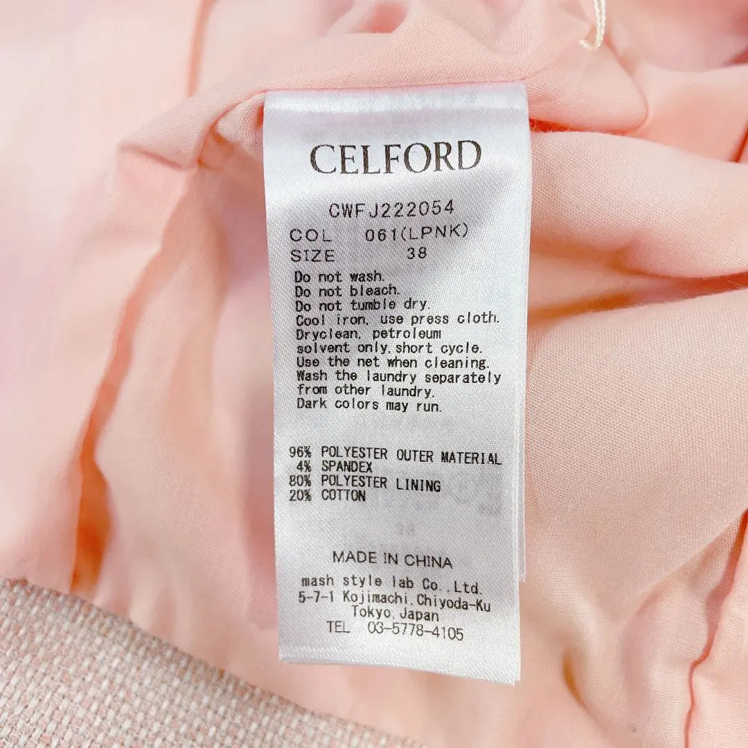 [Nuevo] CELFORD Selford Rinen Lino Lino Lin Lin Lino Jack Rosa 38