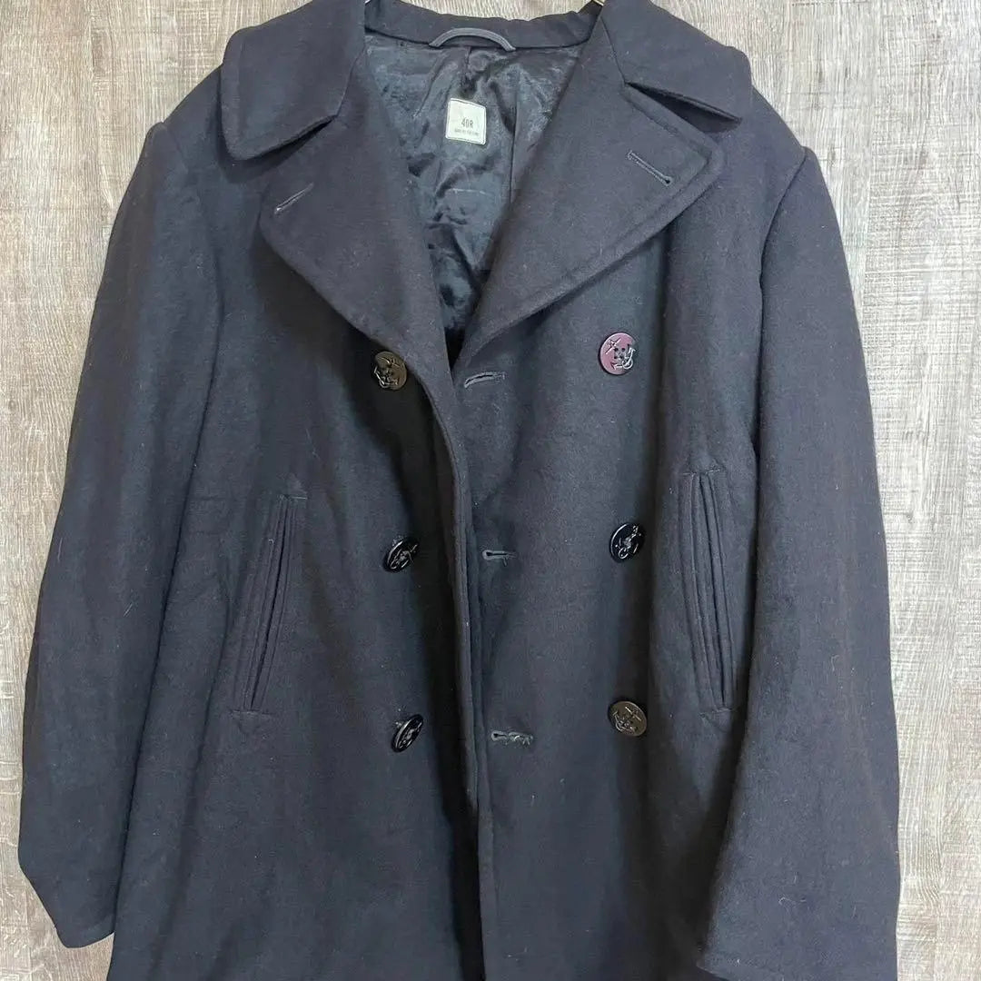 U.S.Navy U.S. Navy P Coat Wool Coat 40R Navy | U.S.NAVY 米軍　海軍　Pコート　ウールコート　40R　ネイビー