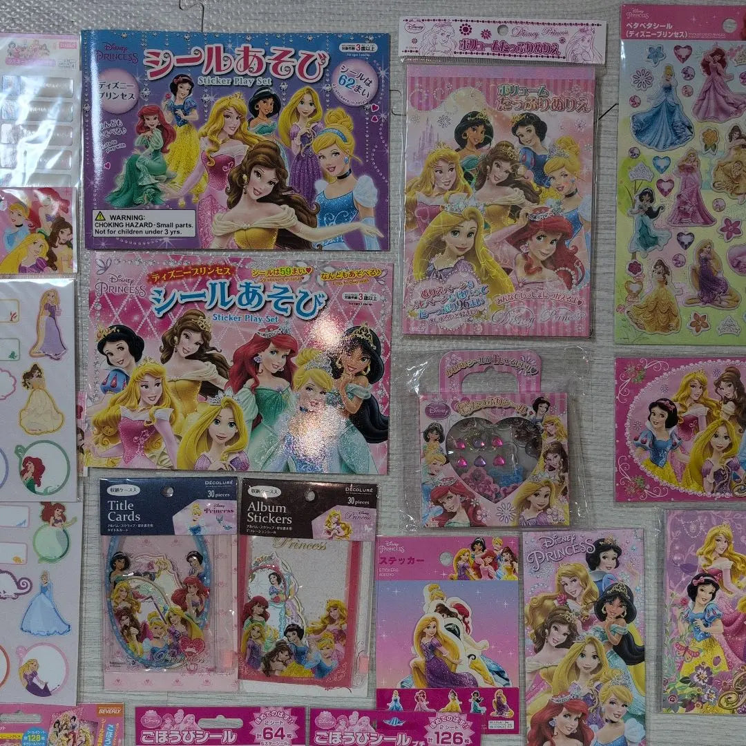 [Until today] Disney Princess stickers, postcards, origami, various summary