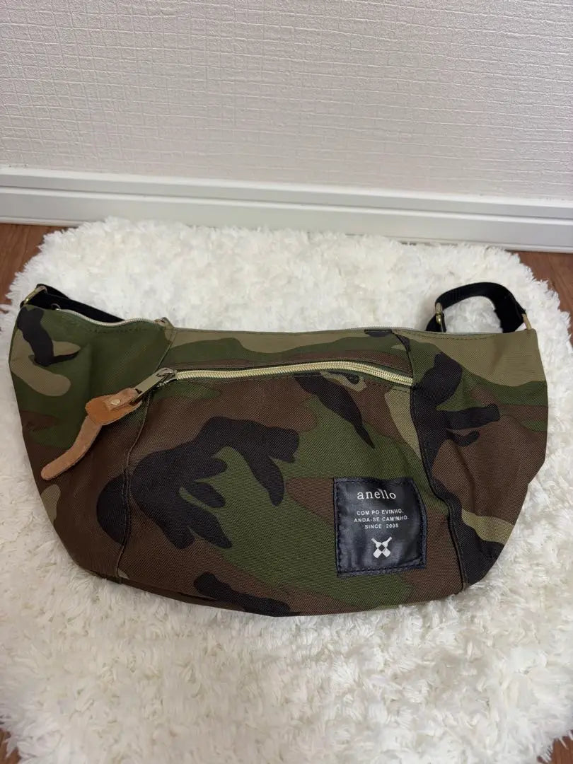 [anello] Bolso para el cuerpo Bolso de hombro Patrón de camuflaje Patrón de camuflaje Hermoso artículo