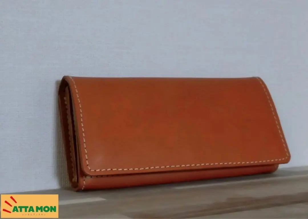 Japanese Japanese Handmade Long Wallet Camel New