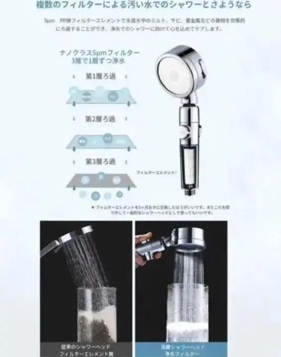 ❤ Thoroughly remove chlorine❣ Get a head spa experience at home at a luxury hotel ♪❤ Luxury shower head | ❤塩素を徹底除去❣高級ホテルのヘッドスパ体験をご自宅で♪❤高級シャワーヘッド