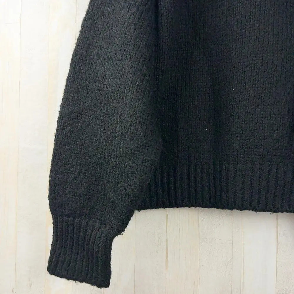 [Shipped 24 hours] Ungrid sweater thick black