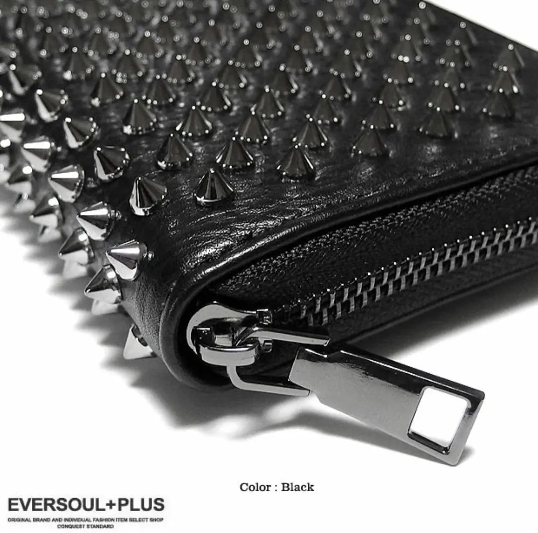 ★ New ★ There is a little difficult ★ Studs ★ Wallet ★ Long wallet ★ Cards ★ Feng Shui ★ Good luck | ★新品★少々難あり★スタッズ★財布★長財布★カード入れ★風水★金運アップ★希少★