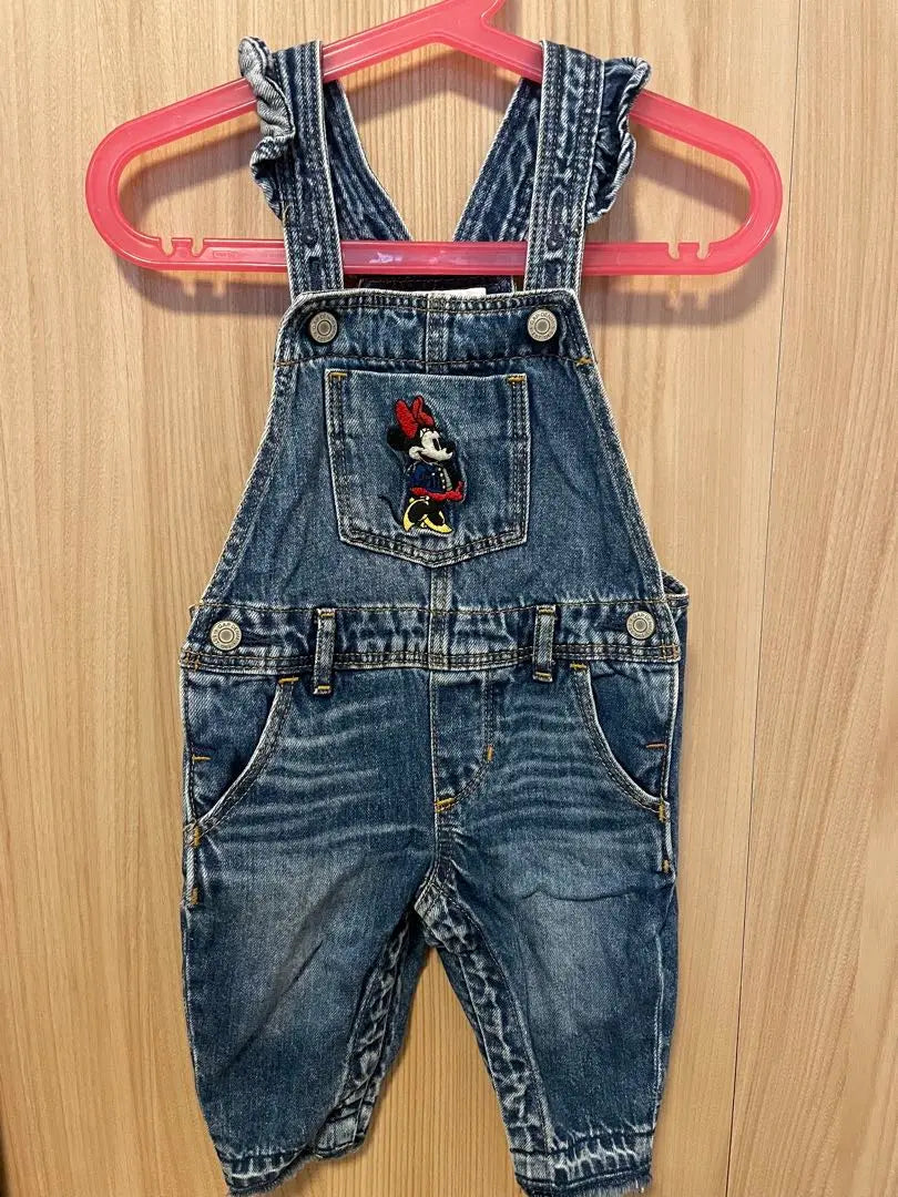 GAP Minnie Mouse Denim Overalls 80