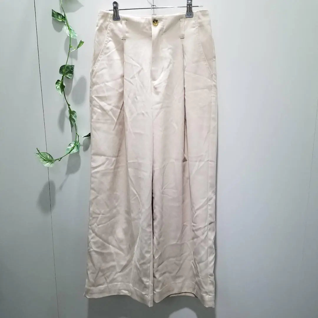 Bottoms Center press pants Wide silhouette Casual Simple Plain