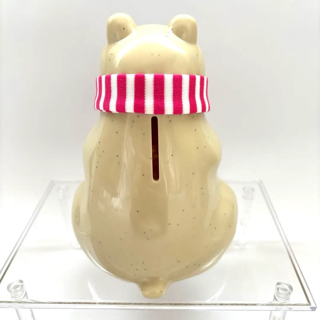 2024 White Bear Piggy Bank with Scarf Polar Bear Money BOX