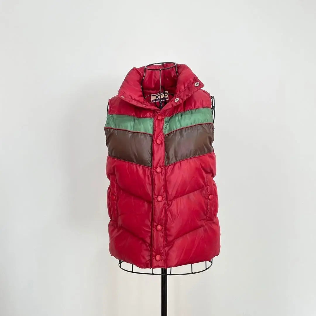 ⚫︎pink adobe padded vest jumper, red, flashy color, ladies