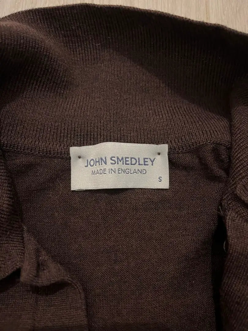 Superb condition John Smedley DORSET long sleeve knit polo