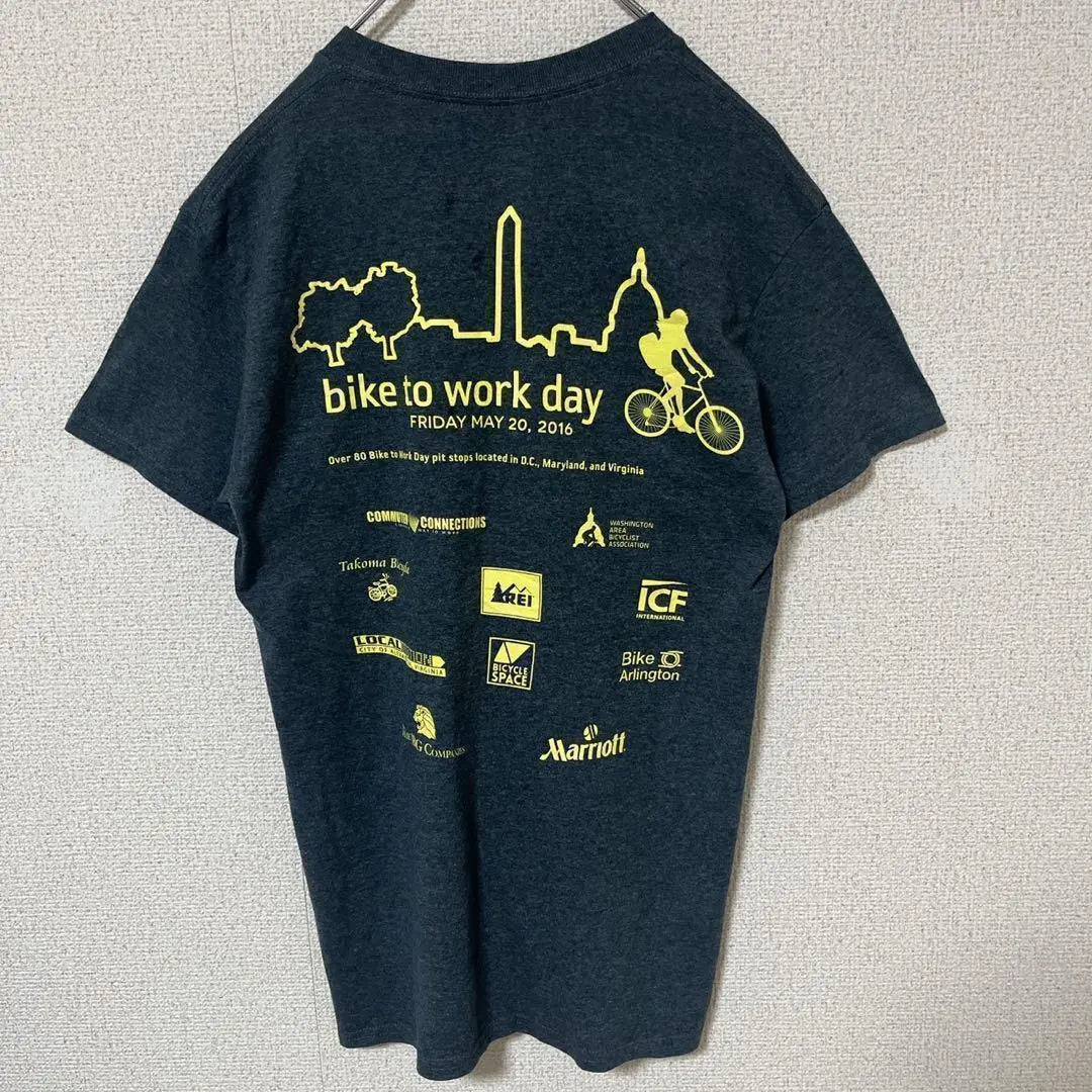 GILDAN Gildan Bike to Work Day Double -sided print T -shirt