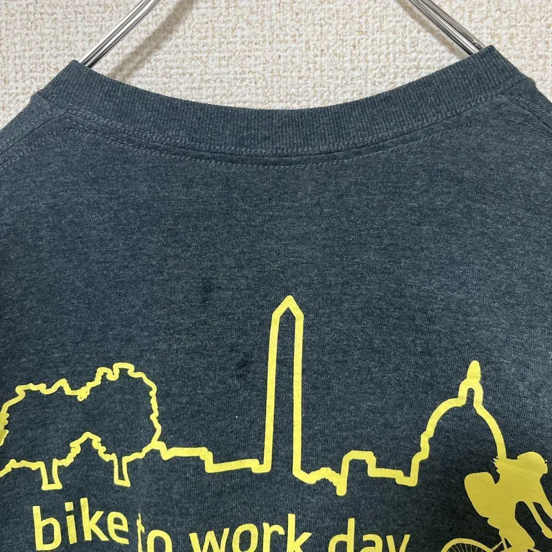 GILDAN Gildan Bike to Work Day Double -sided print T -shirt