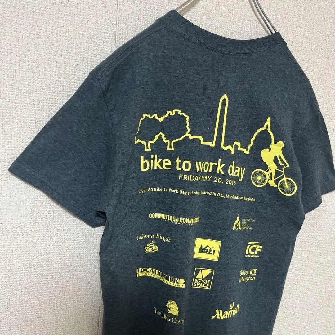 Camiseta con estampado de doble cara Gildan Bike to Work Day de GILDAN