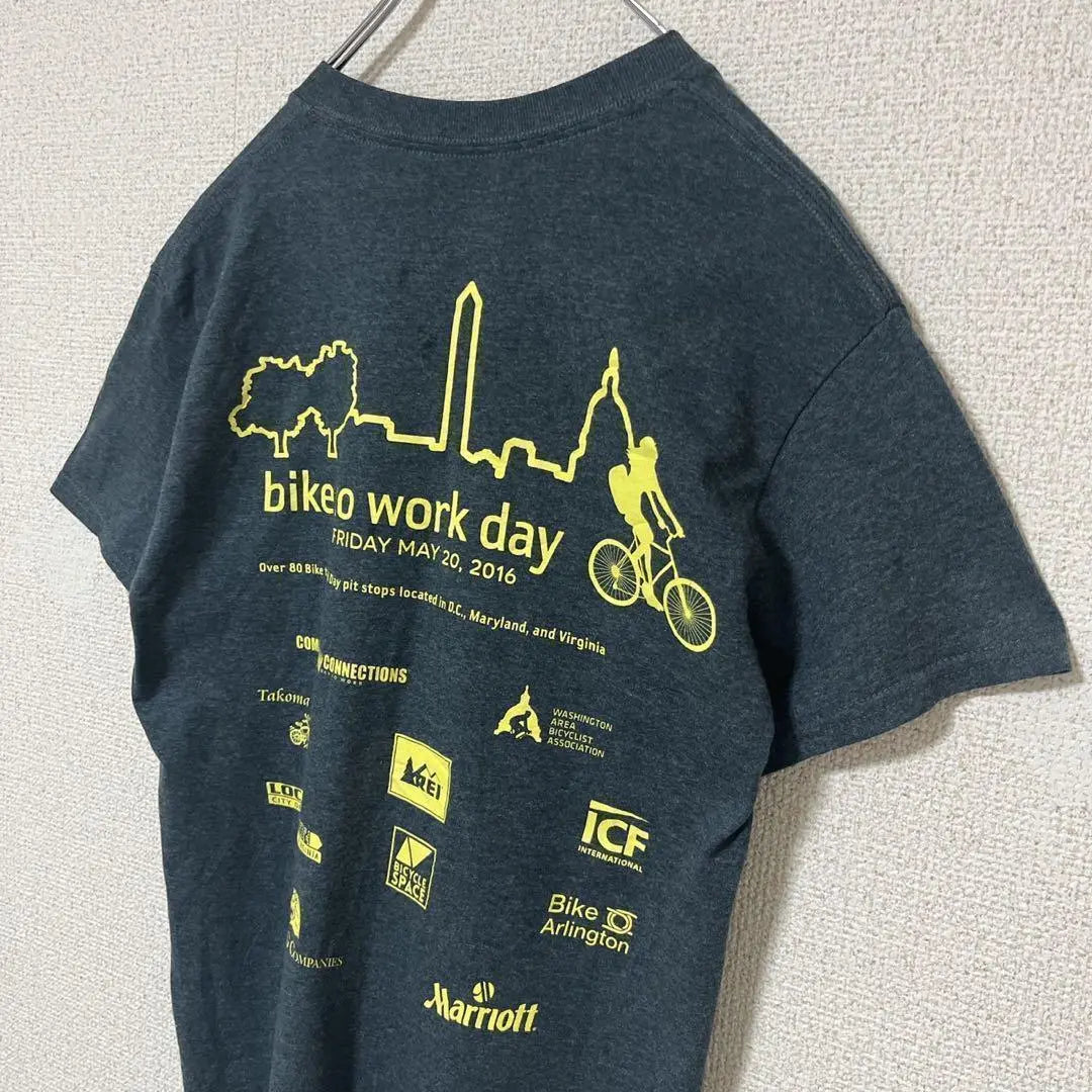 GILDAN Gildan Bike to Work Day Double -sided print T -shirt