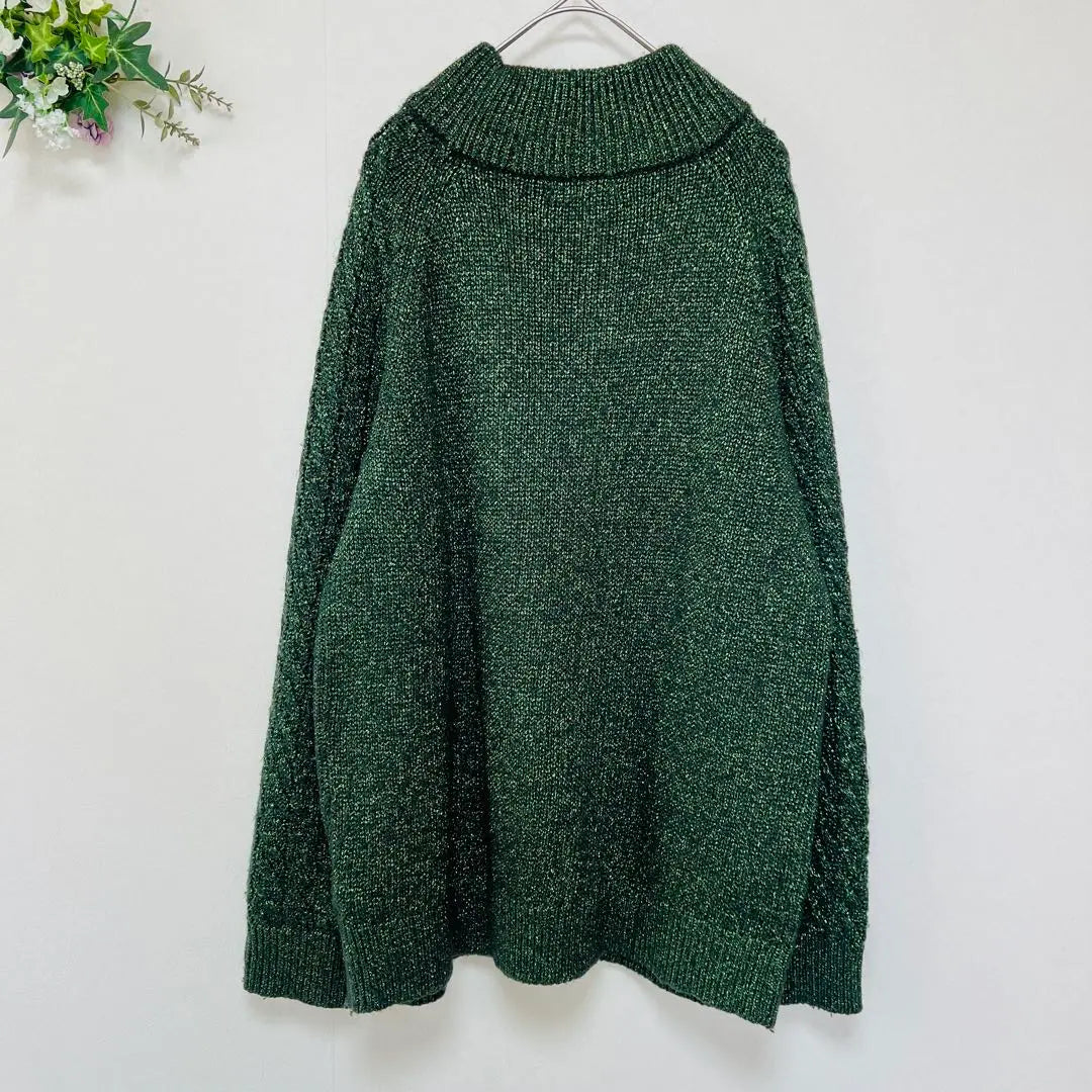 H&M Women's (M) High Neck Knit Sweater Glitter