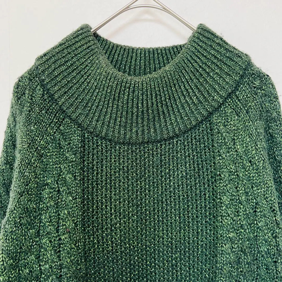 H&M Women's (M) High Neck Knit Sweater Glitter