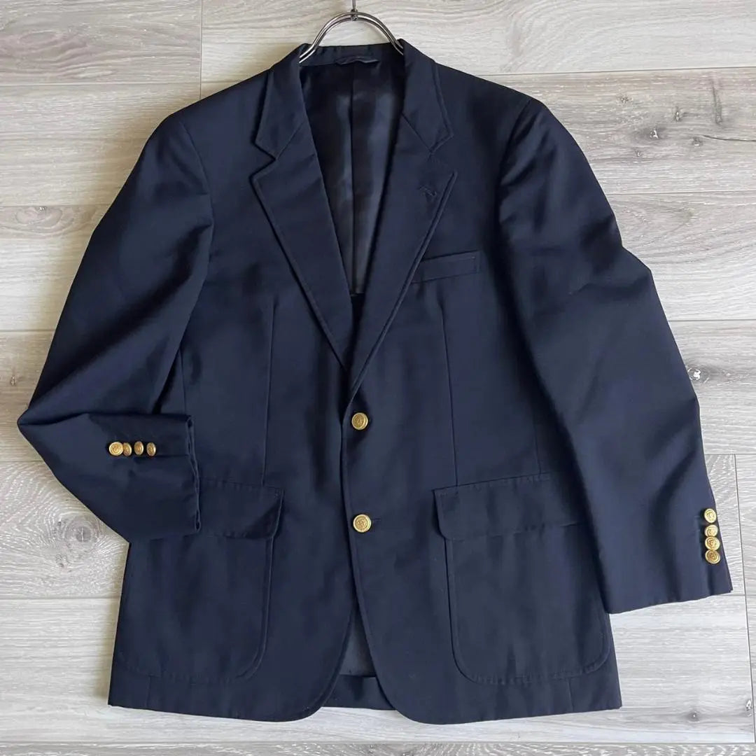 [New Yorker] Tailored jacket, navy blue, gold button, A5 E1274