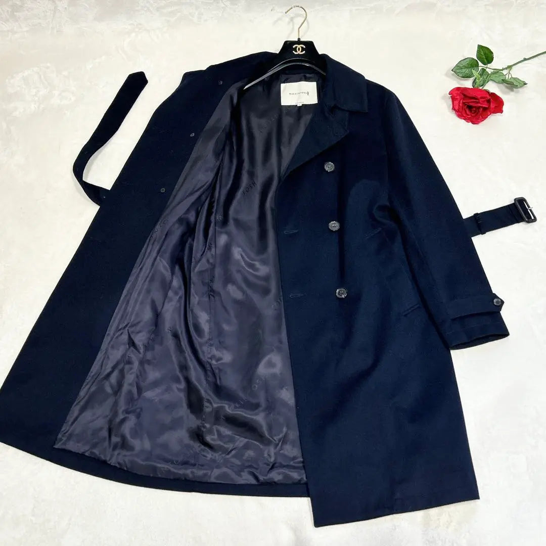 Artículos como nuevos ✨ Macintosh Monclin Trench Court Wool 42 Navy | 新品同様✨ マッキントッシュ モンクトン トレンチコート ウール 42 ネイビー