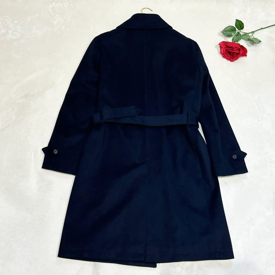 Like new items ✨ Macintosh Monclin Trench Court Wool 42 Navy | 新品同様✨　マッキントッシュ　モンクトン　トレンチコート　ウール　42 ネイビー