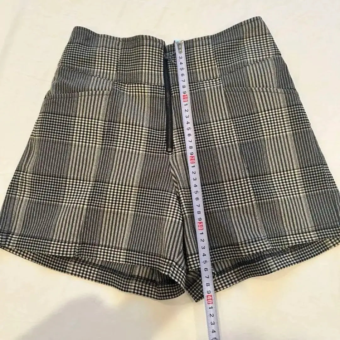 Brown/White Checkered Shorts