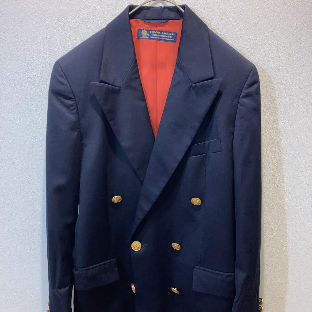 Blazer doble azul marino de Brooks Brothers Fabricado en EE. UU. Talla M