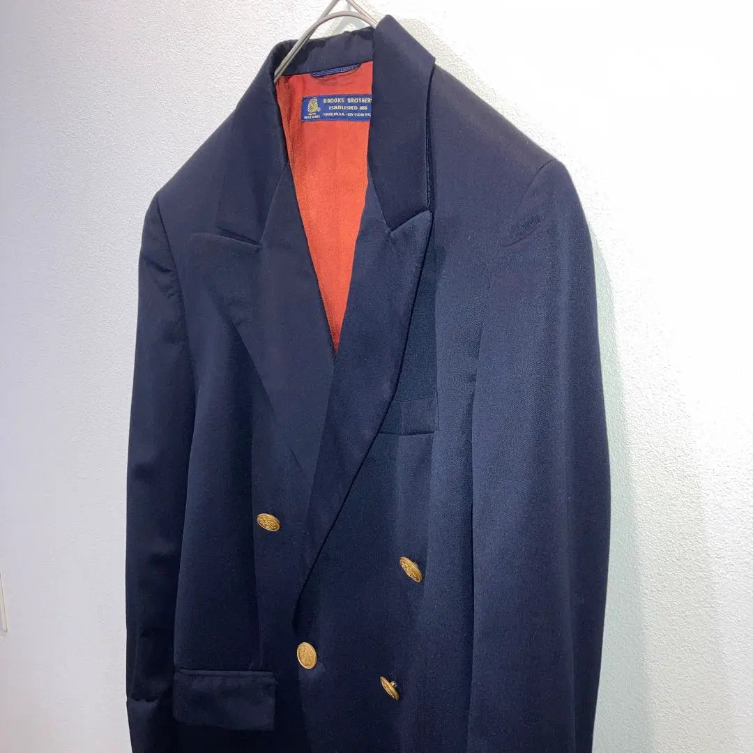 Blazer doble azul marino de Brooks Brothers Fabricado en EE. UU. Talla M