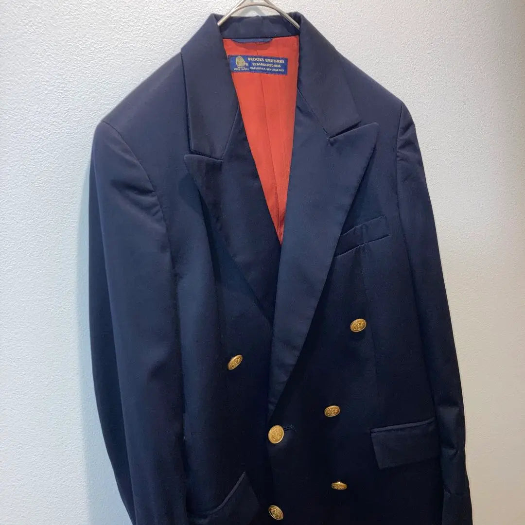 Blazer doble azul marino de Brooks Brothers Fabricado en EE. UU. Talla M