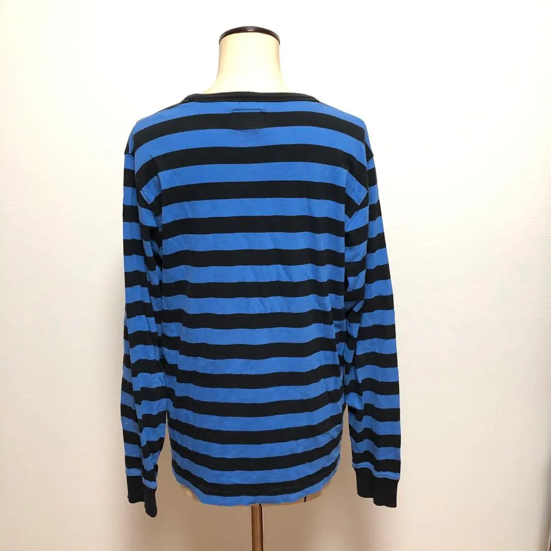 Stussy long T◎ cut and sew border good condition STUSSY