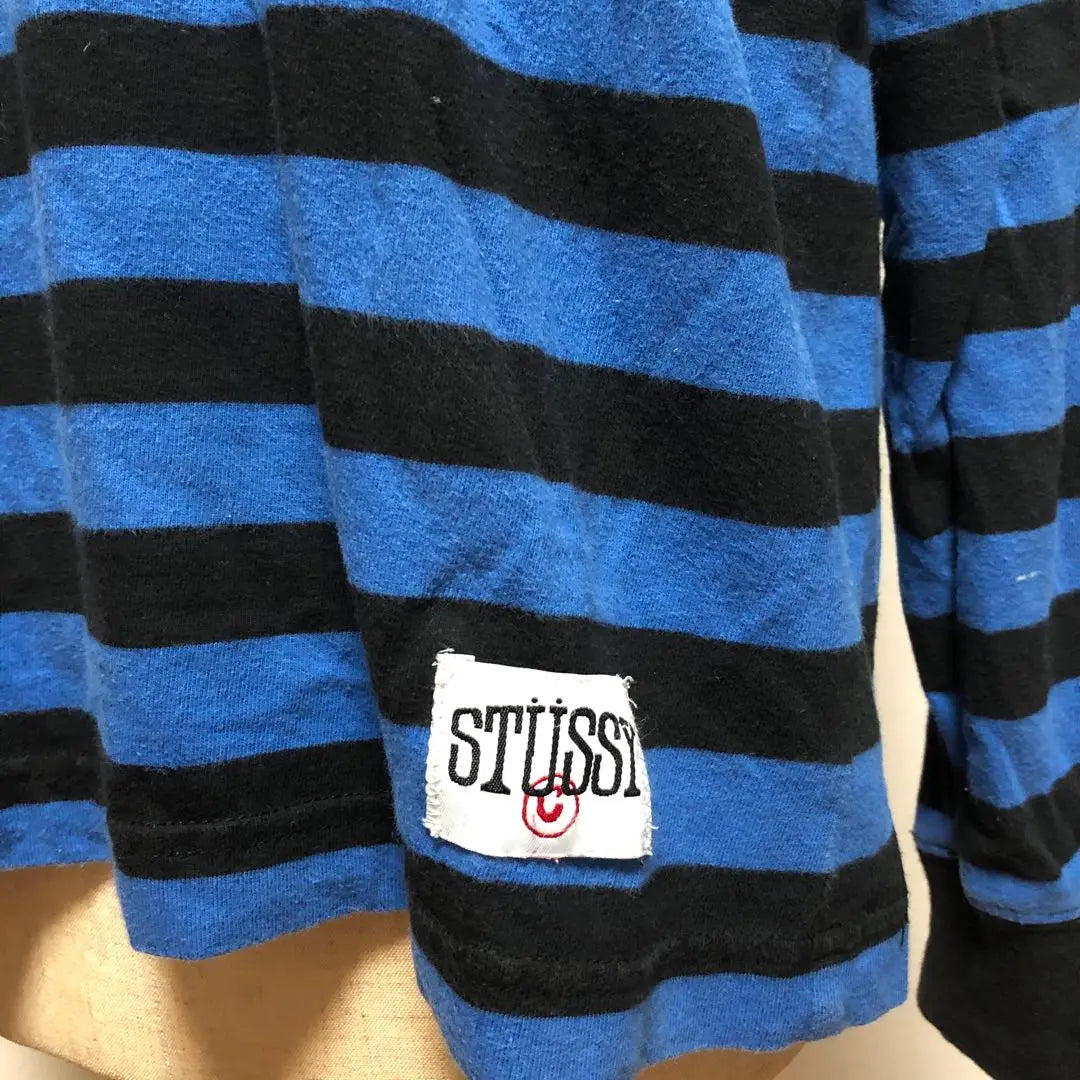 Stussy long T◎ cut and sew border good condition STUSSY