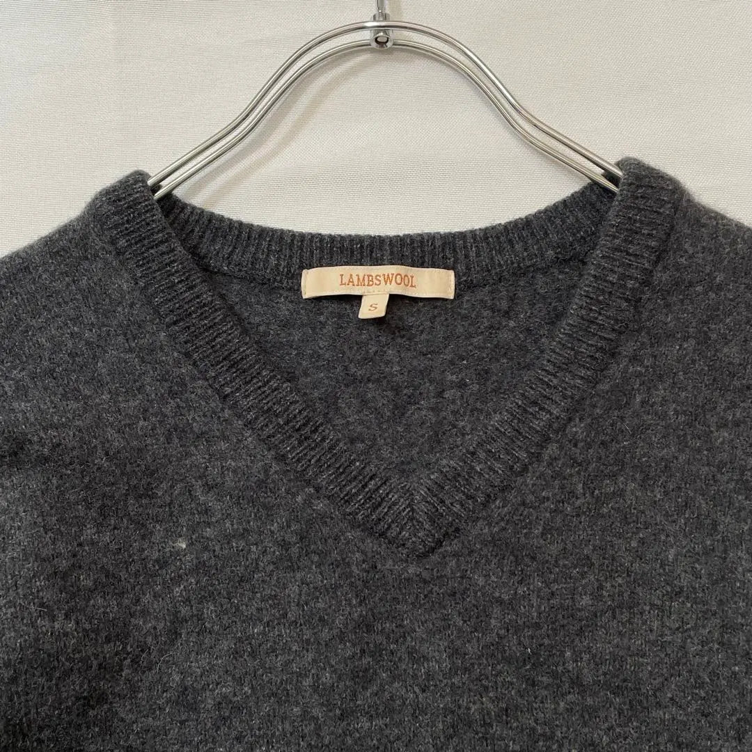 UNIQLO [S] UNIQLO LAMBSWOOL V-neck sweater long sleeve MENS