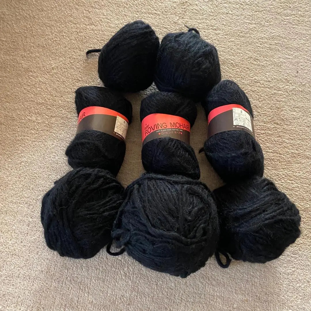 Yarn Roving Mohair Set of 8