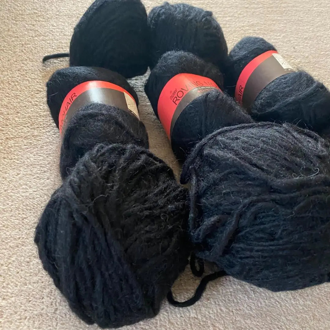 Yarn Roving Mohair Set of 8